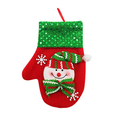 

Gobestart Christmas Xmas Decor Snowman Kitchen Tableware Holder Pocket Dinner Cutlery Bag