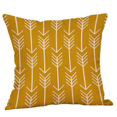 

〖Follure〗Mustard Pillow Case Yellow Geometric Fall Autumn Cushion Cover Decorative