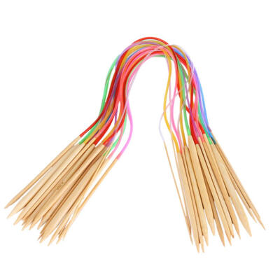

18 Sizes 80cm Circular Knitting Needles Set with Colored Hose Knitting Tool