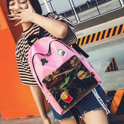

Tailored Women Teenage Girl Boy Zipper Backpack School Bags Fashion Shoulder Bag