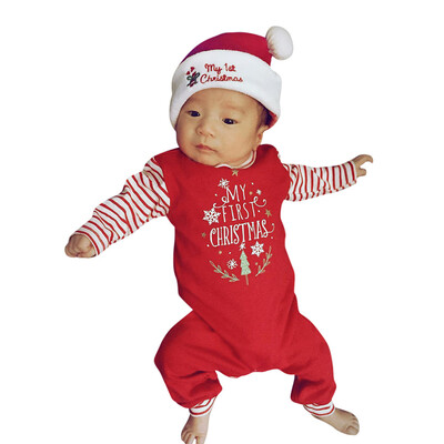 

Christmas Newborn Baby Girls Boys Letter Rompers Jumpsuit Set Outfit Clothes