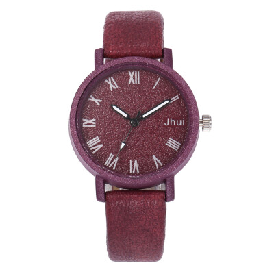 

Explosion frosted surface Roman scale ladies casual belt watch female student quartz watch