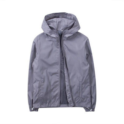 

Men´s Fashion Windbreaker ZIPPER Jacket Hoodie Sports Outwear Coat Gym
