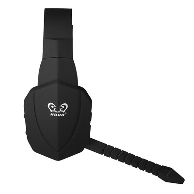 

HUHD Wireless Headset 24Ghz Optical Stereo Noise Canceling Gaming Headphone with 71 Surround Sound Detachable Mic Rechargeable B