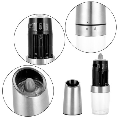 

Greensen Automatic Stainless Steel Salt Pepper Grinder Electric Gravity Induction Grinding Machine