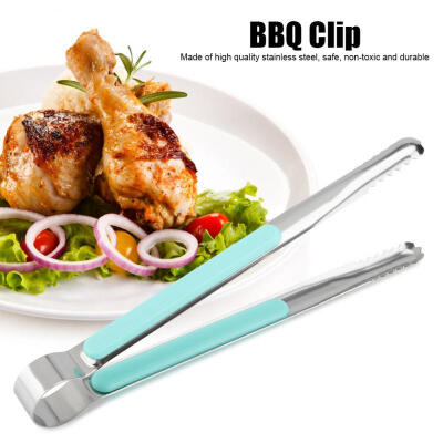 

Greensen Stainless Steel BBQ Clip Buffet Food Tongs Bread Steak Kitchen Clamp Serving Tool