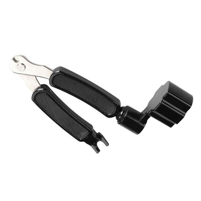 

〖Follure〗Black 3 in 1 Multifunction Guitar String Winder String Cutter Pin Puller