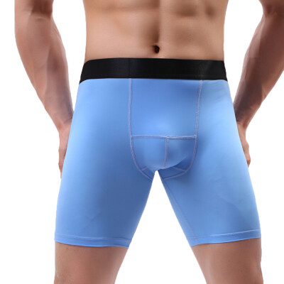 

Tailored Mens Sexy Plus Size Silk Sports Underwear Shorts Underpants Boxer Briefs Panties