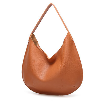 

Vintage Leather Women Shoulder Bag Solid Large-Capacity Handbags Female Fashion Dirt- Proof Shopping Bags Travel Crossbody Bags