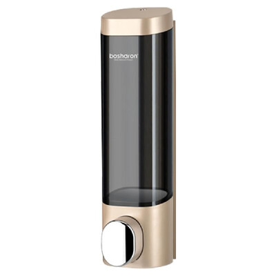 

Bosharon 900mL Manual Soap Dispenser Wall Mounted Dish Liquid Lotion Shampoo Chamber Dispenser Hand Gel Dispenser for Bathroom Kit