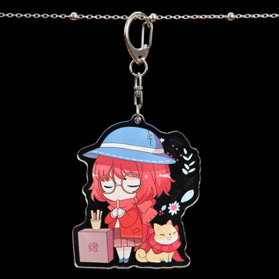 

CAR-TOBBY Cartoon Acrylic Keychain Adventurer Mercenary Fashion Novelty Llavero Bag Pendant Key Chains