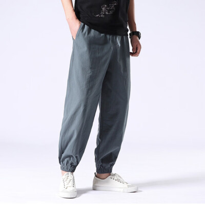 

Tailored Mens Summer New Style Harrens Baggy Wide-Legged Pants Fashion Comfortable Pant