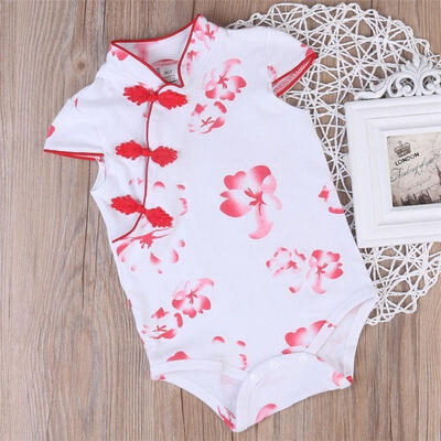 

Infant Baby Girl Clothes Lace Floral Bodysuit Romper Rose Sunsuit Outfits 0-18M