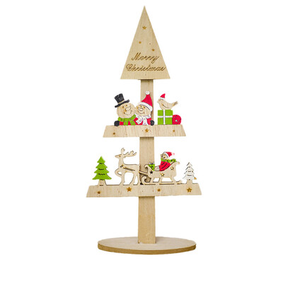 

Tailored Home Decor Gifts Creative Painted Christmas Wooden Tabletop Decoration