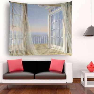 

Tapestry Wall Hanging Scenery Tapestries Seaside Sunset Forest Tapestry Wall Decoration for Bedroom Living Room Dorm 512"X591"