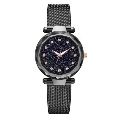 

Hot Selling Womens Watches With Starry Sky Simple Clock Luxury Dial Ladies Quartz Wristwatch Buckle Strap Reloj Mujer