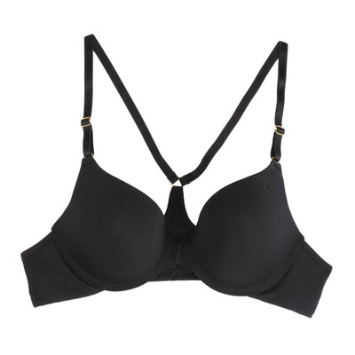 

New sexy ladies thin cup front buckle smooth no trace Y-shaped gathered on the bra