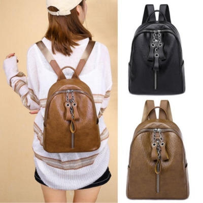 

Lady Girl Leather Backpack Travel Satchel Laptop Rucksack School Bag