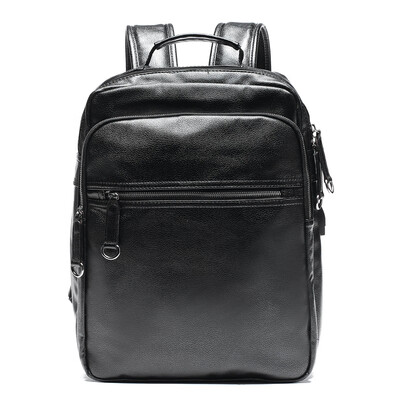 

Korean version of shoulder bag simple fashion boys backpack Korean version of leather street tide male shoulder bag tide