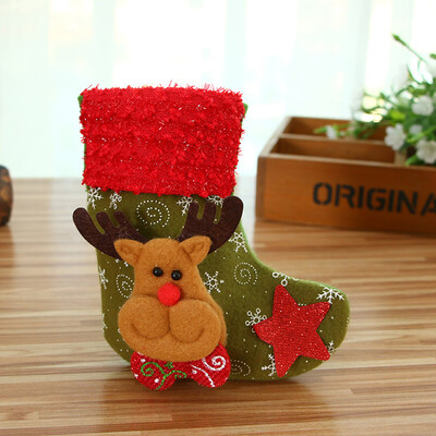 

〖Follure〗Christmas Stocking Mini Sock Santa Claus Candy Gift Bag Xmas Tree Hanging Decor