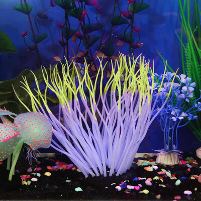 

Siaonvr Silicone Aquarium Fish Tank Artificial Coral Plant Underwater Ornament Decor