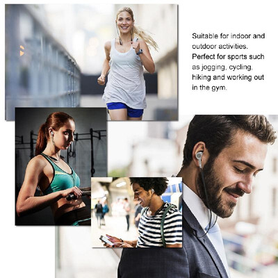 

Crownsonic MF-OK206B Wireless Bluetooth Headphones Neckband Sport Headset DSP Noise Cancellation with Mic IPX4 Waterproof Sweatpr