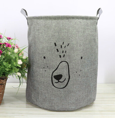 

〖Follure〗Waterproof Canvas Laundry Clothes Basket Storage Basket Folding Storage Box