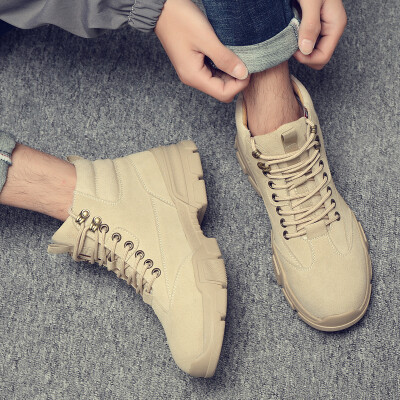 

Martin boots mens mens autumn&winter high boots versatile tooling boots wolf army boots leather mens shoes desert boots