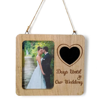 

Wooden Retro Picture Frame Wedding Countdown Love Photo Hanging Ornaments
