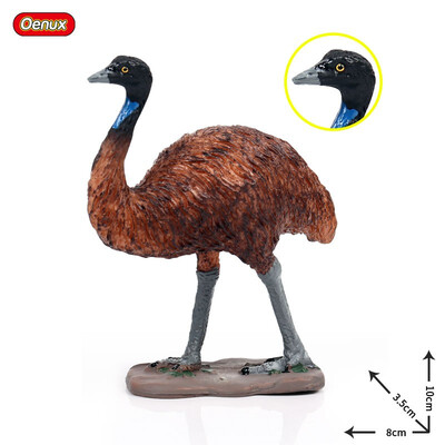 

Oenux Original Paradise Birds Flamingos Ara Seagull Pelican Snowy Owl Figurines High Quality PVC Animal Action Figure Child Toy