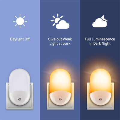 

〖Follure〗Night Light With Twilight Sensor Children Night Light Great Dark Room Warm White