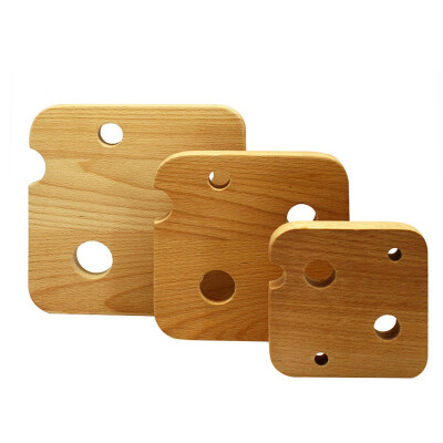 

Food color Beech cheese shape insulation pad set of 3 5790