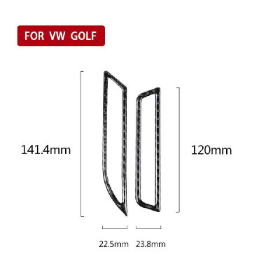 

Carbon Fiber Trim Car Air Outlet Frame Decoration Stickers for Volkswagen VW Golf 7 2013-2017