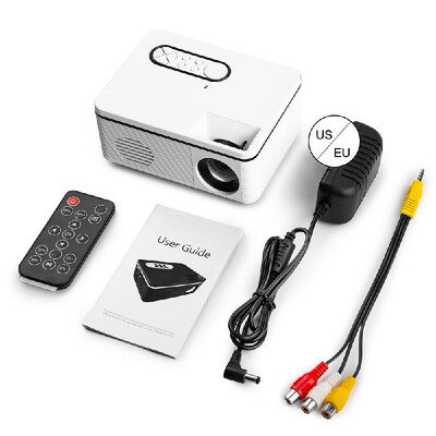

1080P Mini HD Projector Portable LED Light USB AV Port For Office Home Theater Outdoor