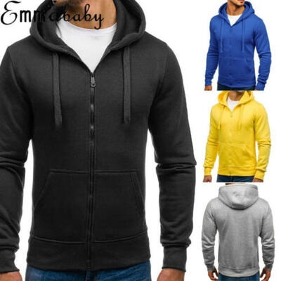 

The New Hot Selling Adult Plain Fleece Hoodie Hooded Jacket Men´s Zip Up Sweatshirt Jumper