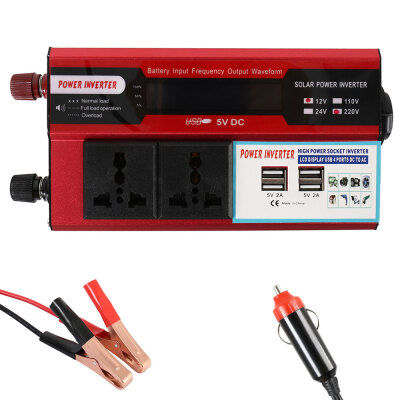 

6000W5000W4000W3000W DC 12V24V to AC 110V220V Car Adapter Power Inverter Converter Modified Sine Wave Universal Socket