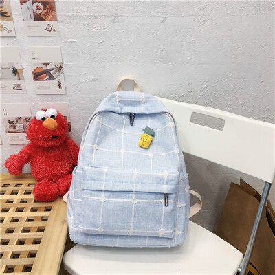 

Ins bag girl Korean version of high school backpack college students ancient sense small fresh junior high school students Sen fam