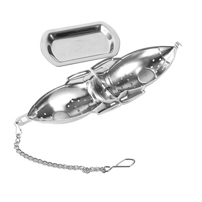 

Greensen Cute Stainless Steel Loose Tea leaf Infuser Ball Strainer Filter Diffuser Herbal Spice Rocket