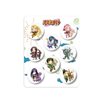 

redCherry Anime Brooches Button Badges Pins Set for Clothes Backpack Pencil Case 8pcsset