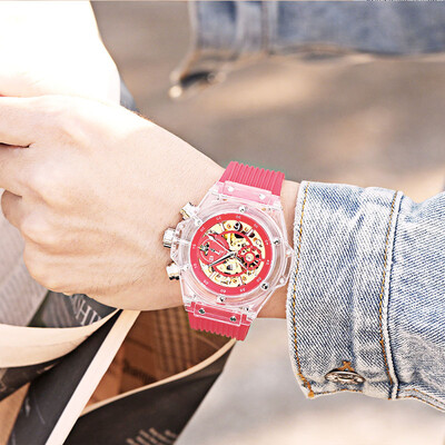 

Jiayi singer watch male mechanical watch automatic hollowed out waterproof 2019 new men trend Korean version of student fashion