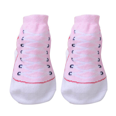 

1 Pair Baby Girls Boys Anti-slip Cotton Socks Newborn Slipper Shoes 0-12 Months