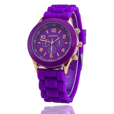 

Domestic watch GENEV diamond watch female quartz watch silicone watch