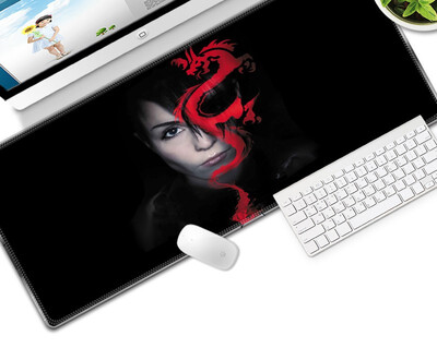 

Professional Gaming Mouse Pad BlueRed Dragon 300x700mm PC Laptop Desktop Computer Mousepad Mat for Dot 2 Lol CSGO Gamer