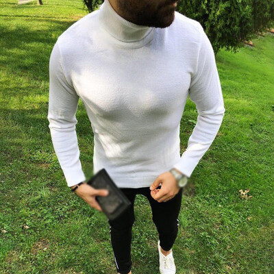 

Mens Basic Turtleneck Thermal Long Sleeve T-Shirt Sweatshirt Cozy Pullover Tops