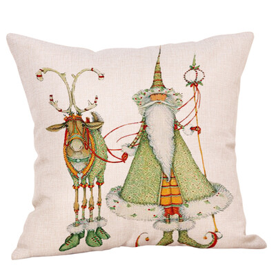 

Tailored Christmas Emboss Printing Pillow Case Cushion Cover Sofa Home Car Decoration