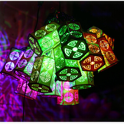 

Gobestart Fairy String Light 10 LED Wooden Cabin Holiday Party Lantern Lamp Decor Kit