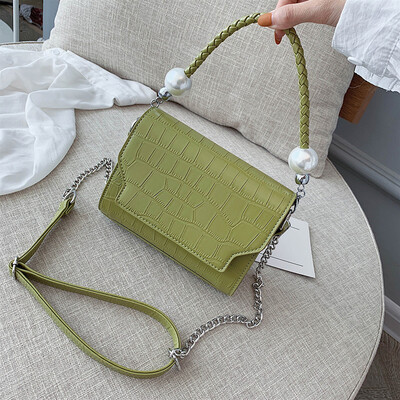 

North bag summer small fresh bag 2019 popular Korean version hand-held oblique satchel cute foreign gas chain bag