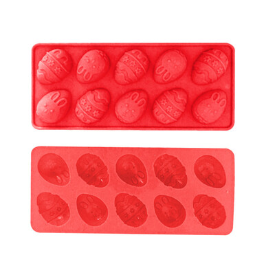 

Toponeto Easter Bunny Silicone Eggs Chocolate Cake Soap Mold Baking Ice Tray Mould
