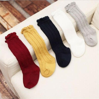 

Newborn Baby Toddler Knee High Cotton Cute Long Sock Boy Girls Leg Warmers Socks