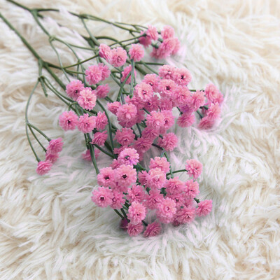 

Toponeto Artificial Silk Fake Flowers Babys Breath Floral Wedding Bouquet Party Decors
